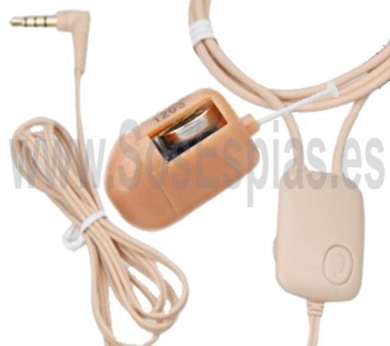 Pinganillo para examenes collar beige